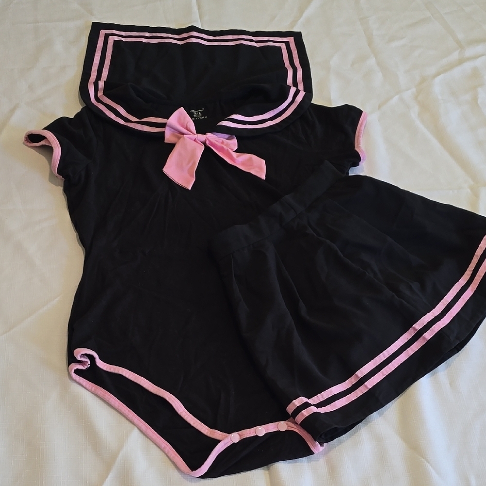 Womens 2XL Little For Big Adult Onesie And Skirt SET